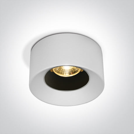 10107A/W/W WEISS LED 7W 38° WW 230V
