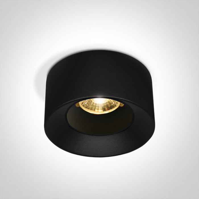 10112A/B/W SCHWARZ LED 12W 38° WW 230V