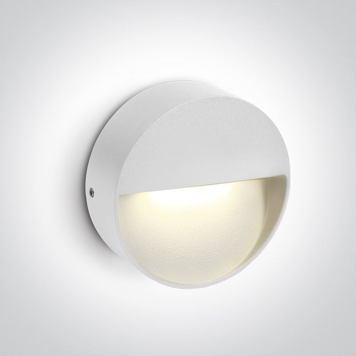67359/W/V WEIß WANDLEUCHTE 3W CCTV IP65 DARK LIGHT 230V