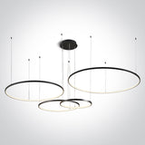 63150C/B/W SCHWARZ 4x RINGS 40cm/60cm/80cm/100cm 100W WW