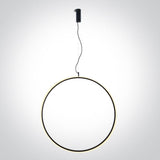 63152C/B/W SCHWARZ RING 80cm 40W WW IP20 230V DIMMBAR