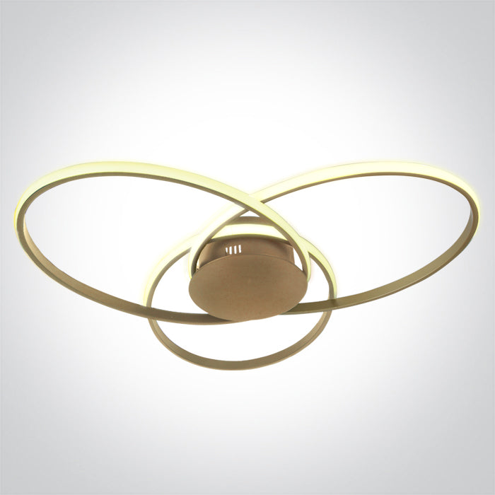 63154D/CH/W CHAMPAGNE 60W WW IP20 230V DIMMBAR