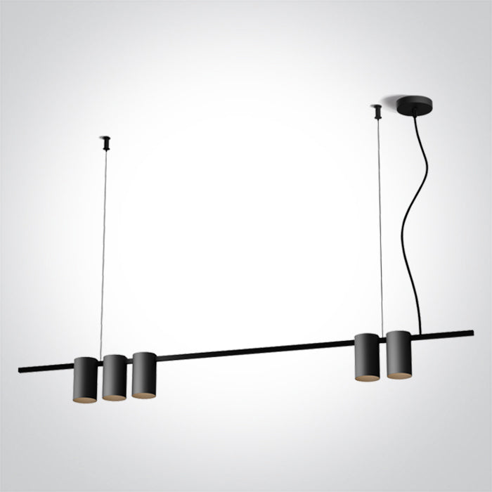 63146A/B SCHWARZ PENDANT GU10 5x7W IP20 100-240V