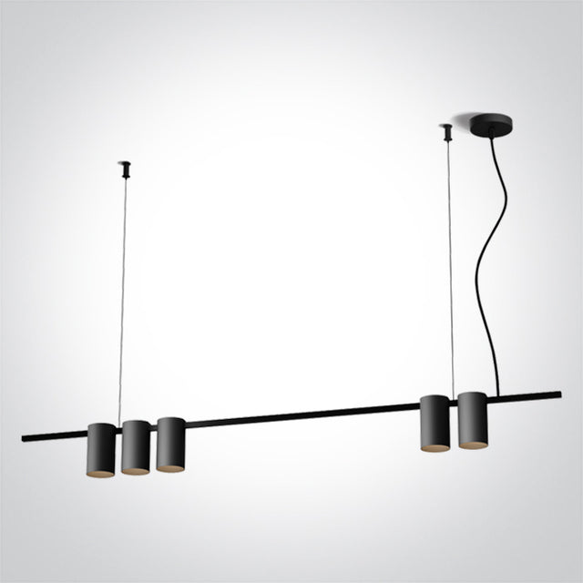 63146A/B SCHWARZ PENDANT GU10 5x7W IP20 100-240V