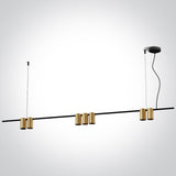 63146B/BBS GEBÜRSTETES MESSING PENDANT GU10 7x7W IP20