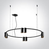 63146C/B SCHWARZ PENDANT GU10 10x7W IP20 100-240V
