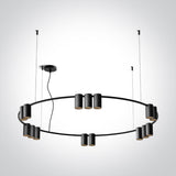 63146D/B SCHWARZ PENDANT GU10 15x7W IP20 100-240V