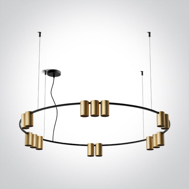 63146D/BBS GEBÜRSTETES MESSING PENDANT GU10 15x7W IP20