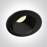 11106PK/B/W SCHWARZ 8W WW IP54 ADJUSTABLE 230V DIMMBAR