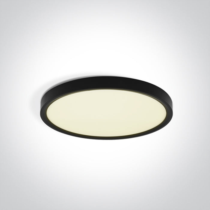 62006/B/V SCHWARZ PLAFO 18W CCTV IP20 230V