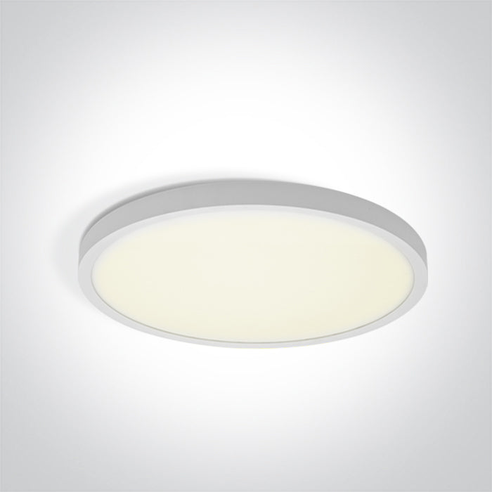 62006A/W/V WEISS PLAFO 24W CCTV IP20 230V