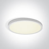 62006A/W/V WEISS PLAFO 24W CCTV IP20 230V