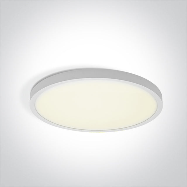 62006A/W/V WEISS PLAFO 24W CCTV IP20 230V