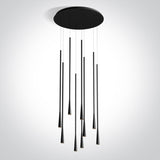 63076D/B/W SCHWARZ 9x5W WW 230V
