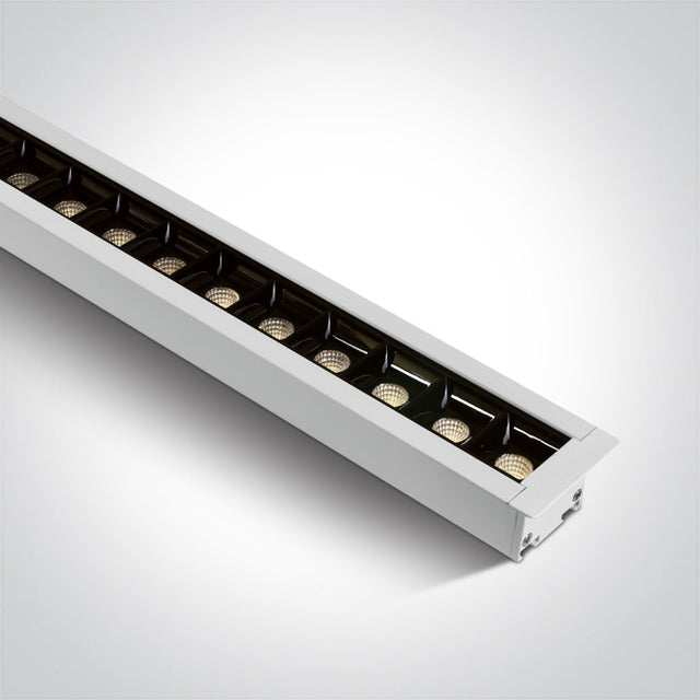38145BR/W/V WEISS EINBAU 48 SPOTS LED 40W 34° CCTV PV LINEAR
