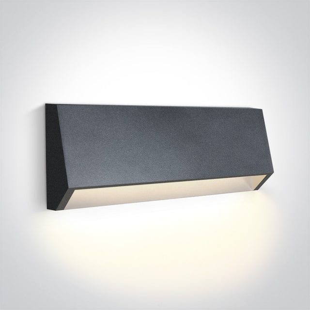 67386C/AN/V ANTHRACITE WALL LIGHT 4W CCTV DARK LIGHT IP65