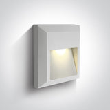 67388B/W/V WEISS WALL LIGHT 2W CCTV DARK LIGHT IP65 230V