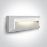 67388C/W/V WEISS WALL LIGHT 2W CCTV DARK LIGHT IP65 230V