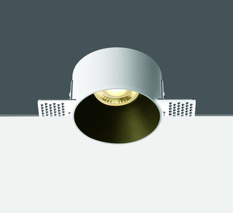 10105MR WEISS GU10 10W TRIMLESS DARK LIGHT OHNE REFLEKTOR