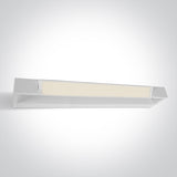 38118C/W/V WEISS BATHROOM / WALL LIGHT 18W CCTV IP44 230V