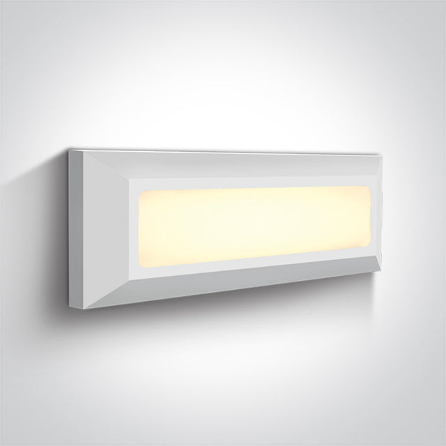 67394/W/V WEISS WALL LIGHT 3,5W CCTV IP65 230V