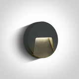 67414/AN/V ANTHRACITE WALL LIGHT 3W CCTV DARK LIGHT IP65