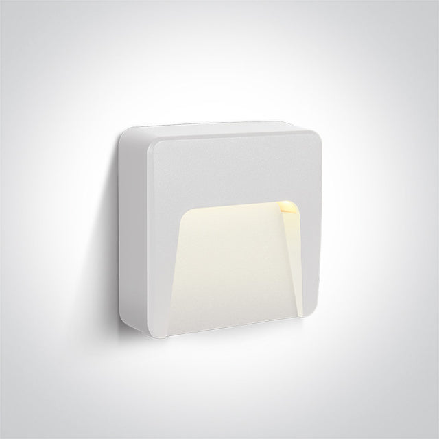 67417/W/V WEISS WALL LIGHT 1,5W CCTV DARK LIGHT IP65 230V