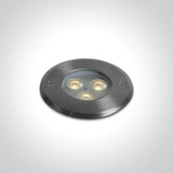 69076A/W SS316L IP67 INGRUND 3x1W WW 24V DC LOW DEPTH