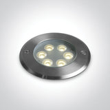 69076B/W SS316L IP67 INGRUND 6x1W WW 24V DC LOW DEPTH
