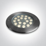 69076D/W SS316L IP67 INGRUND 18x1W WW 24V DC LOW DEPTH