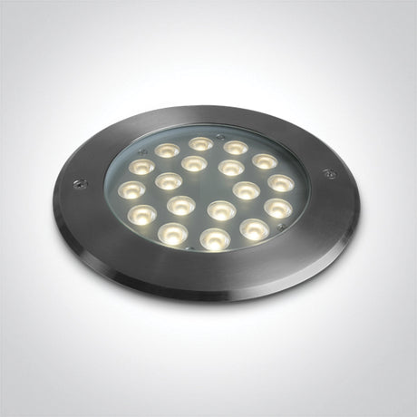69076D/W SS316L IP67 INGRUND 18x1W WW 24V DC LOW DEPTH