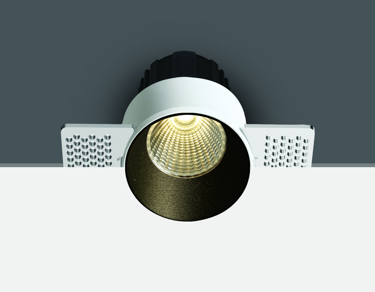 10112BTR/B/V SCHWARZ COB 12W CCTV 2-STEP TRIMLESS 700mA