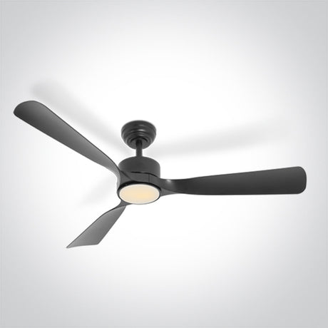 6320/B/V SCHWARZ ABS ROD FAN 32W LED 22W CCTV IP54 230V