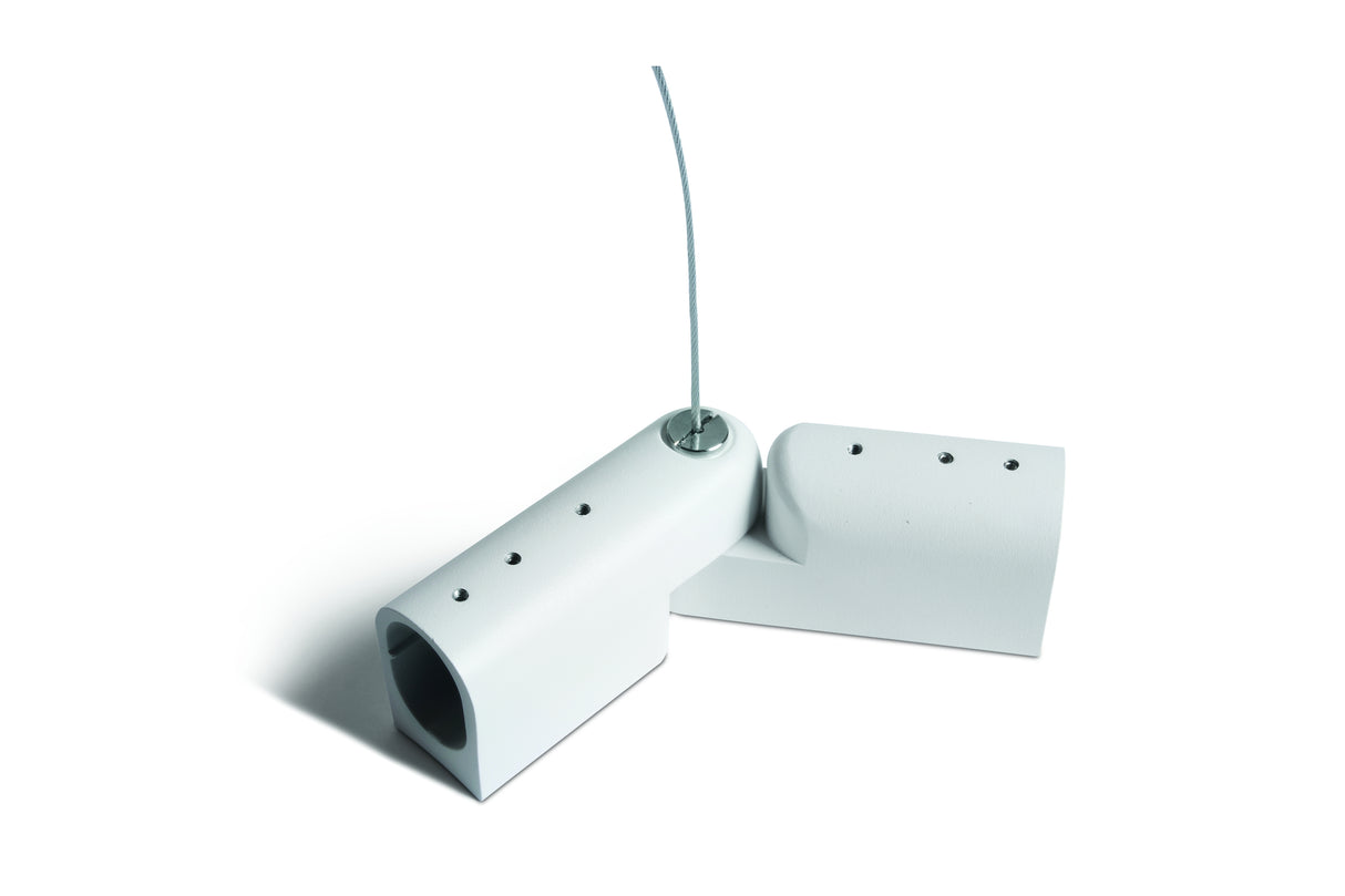42004PG/W WEISS P&P SUSPENDED/SURFACE ADJUSTABLE ECKE IP20