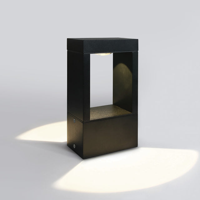 67470/B/V SCHWARZ BOLLARD 23cm 10W CCTV IP65 230V