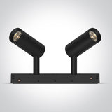 42108A/B/V SCHWARZ 2x6W CCTV 48V IP20 ADJUSTABLE