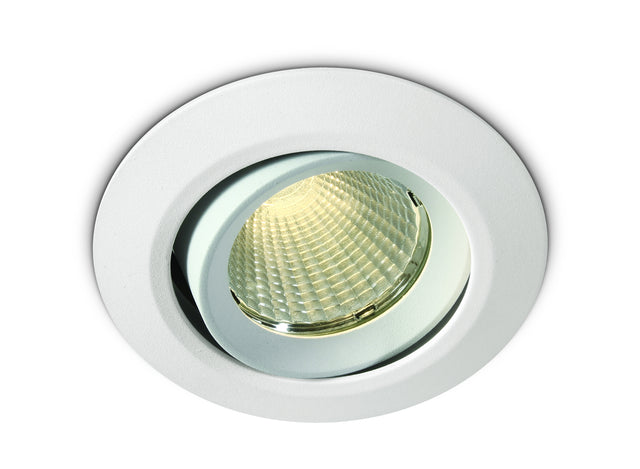 11112/W/V WEISS COB 12W CCTV 700mA 38° IP20 ADJUSTABLE