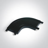 43004FG/B  RUND ECKE 90° FÜR FLACH MAGNETISCH PROFIL