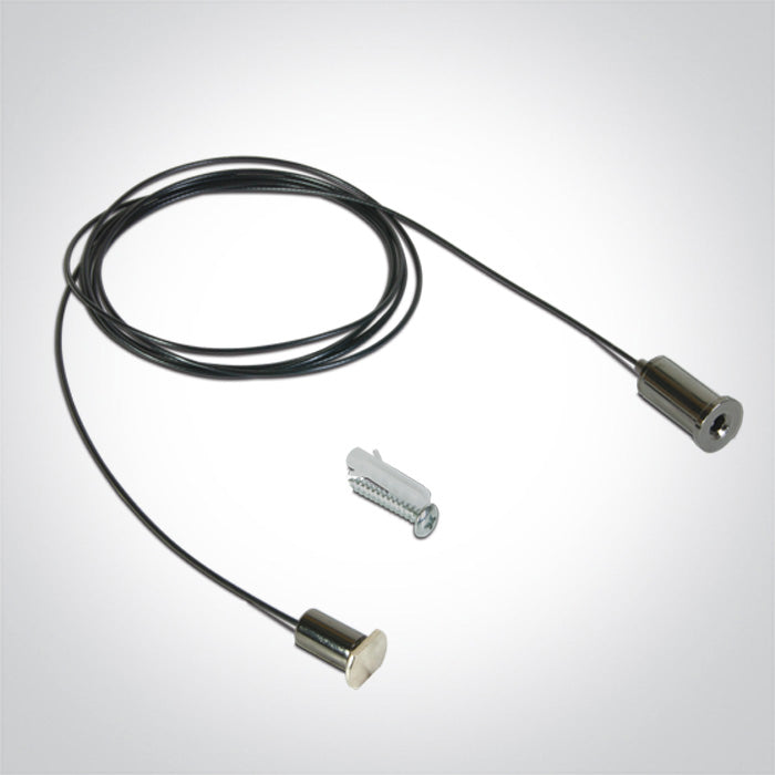 43004FM/B  SCHWARZ SUSPENSION FÜR FLACH MAGNETISCH PROFIL 2M