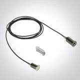 43004FM/B  SCHWARZ SUSPENSION FÜR FLACH MAGNETISCH PROFIL 2M