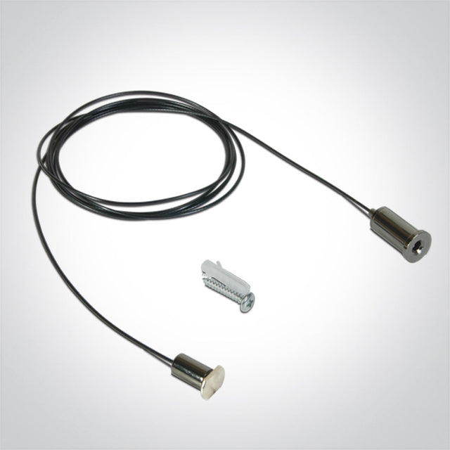 43004FM/B  SCHWARZ SUSPENSION FÜR FLACH MAGNETISCH PROFIL 2M