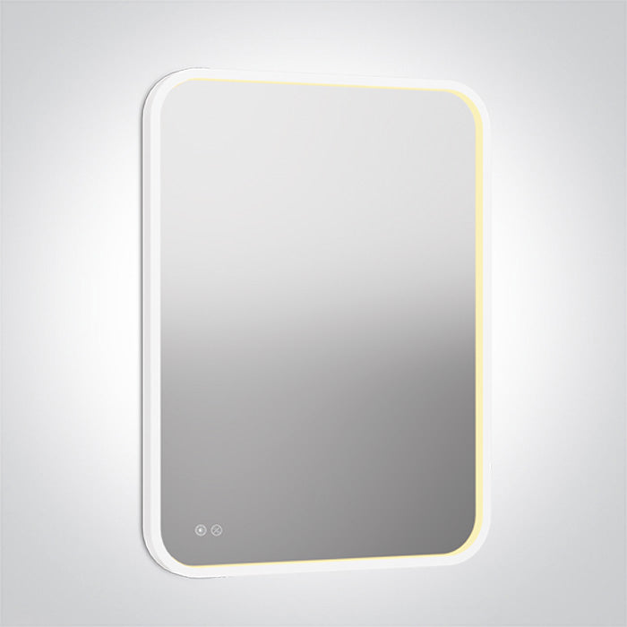 60208D/W/V WEISS RECTANGULAR MIRROR 20W CCTV IP44 230V DIM