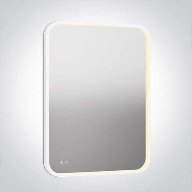 60208D/W/V WEISS RECTANGULAR MIRROR 20W CCTV IP44 230V DIM