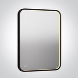 60208D/B/V SCHWARZ RECTANGULAR MIRROR 20W CCTV IP44 230V DIM