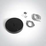 050138A/B SCHWARZ AUFHÄNGUNG BASE FÜR 62020 ROUND PLAFO
