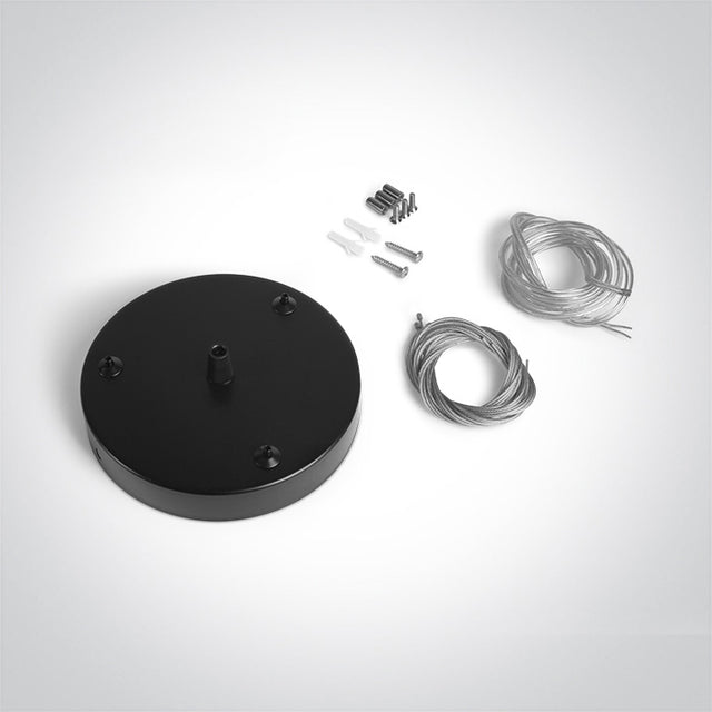 050138A/B SCHWARZ AUFHÄNGUNG BASE FÜR 62020 ROUND PLAFO