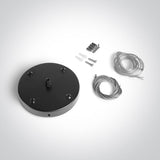 050138B/B SCHWARZ AUFHÄNGUNG FÜR 62020 QUADRATISCH PLAFO