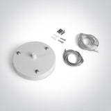 050138A/W WEIß AUFHÄNGUNG BASE FÜR 62020 ROUND PLAFO