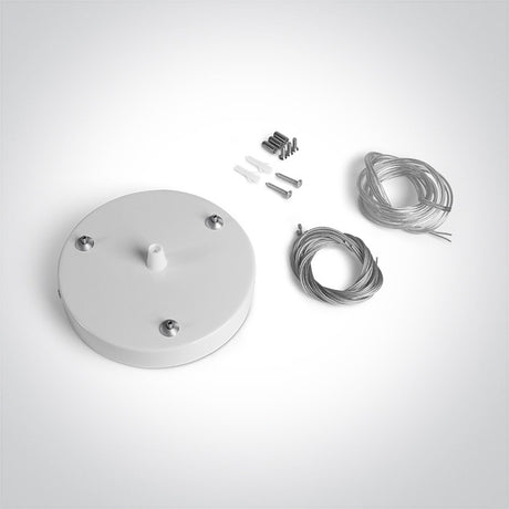 050138A/W WEIß AUFHÄNGUNG BASE FÜR 62020 ROUND PLAFO