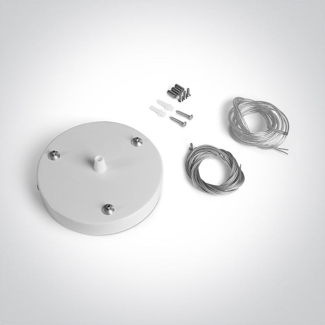 050138A/W WEIß AUFHÄNGUNG BASE FÜR 62020 ROUND PLAFO